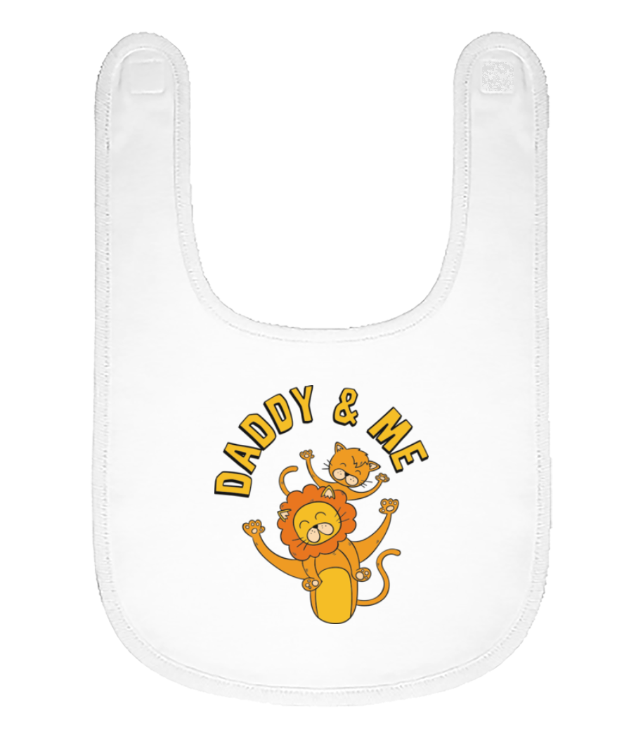 Daddy And Me Lion · Bavoir Bébé bio