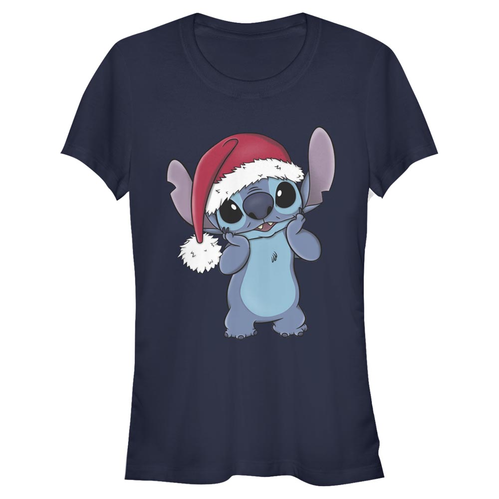 Disney Classics - Lilo & Stitch - Stitch Wearing Santa Hat - Christmas - Femme T-shirt