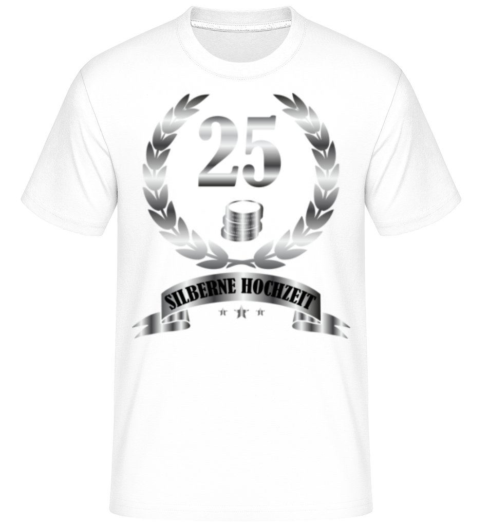 25 Jahre Silberne Hochzeit · Shirtinator Männer T-Shirt
