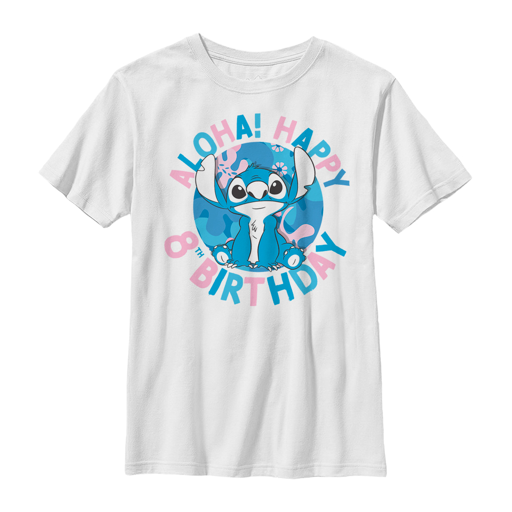 Disney Classics - Lilo & Stitch - Stitch 8th Birthday - Geburtstag - Kinder T-Shirt