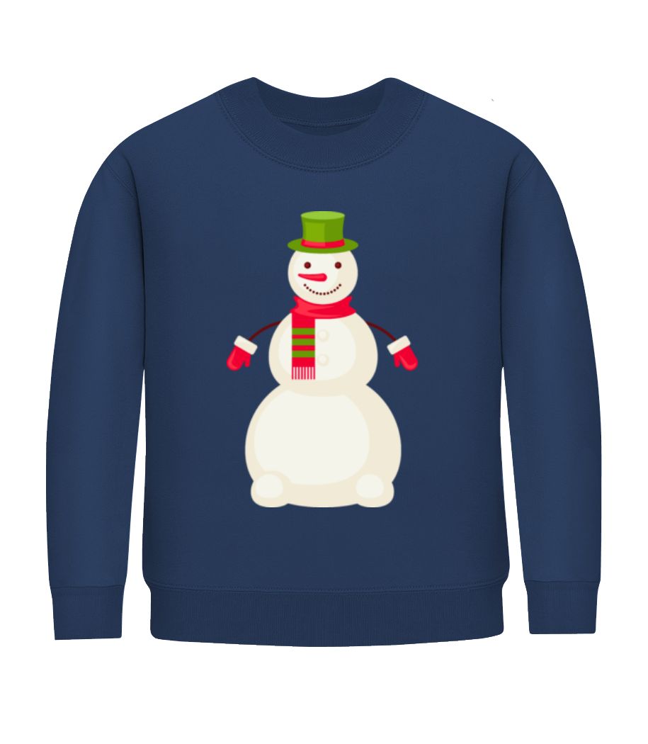 Bonhomme De Neige Avec Chapeau · Sweatshirt Enfant