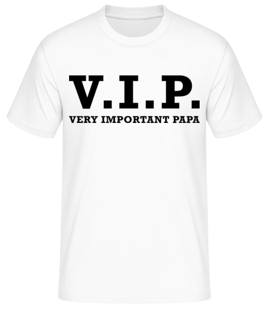 Aperçu: VIP PAPA - T-shirt standard Homme - Blanc - Devant