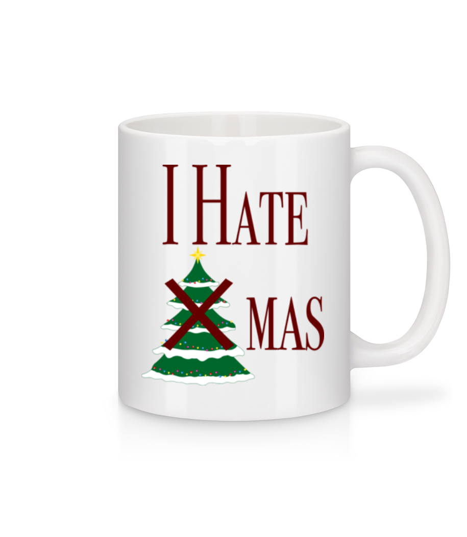 I Hate Xmas · Mug en céramique blanc