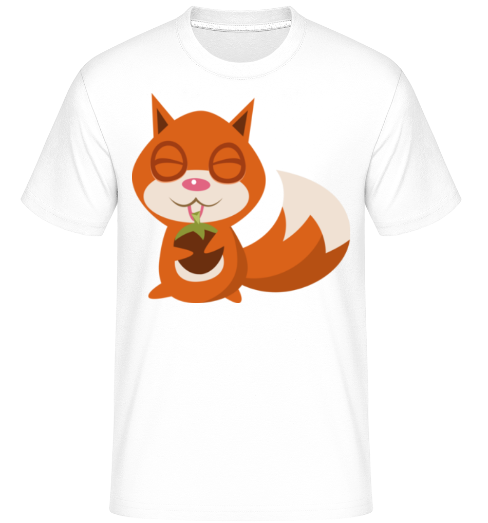 Écureuil Comic -  T-Shirt Shirtinator homme - Blanc - Devant
