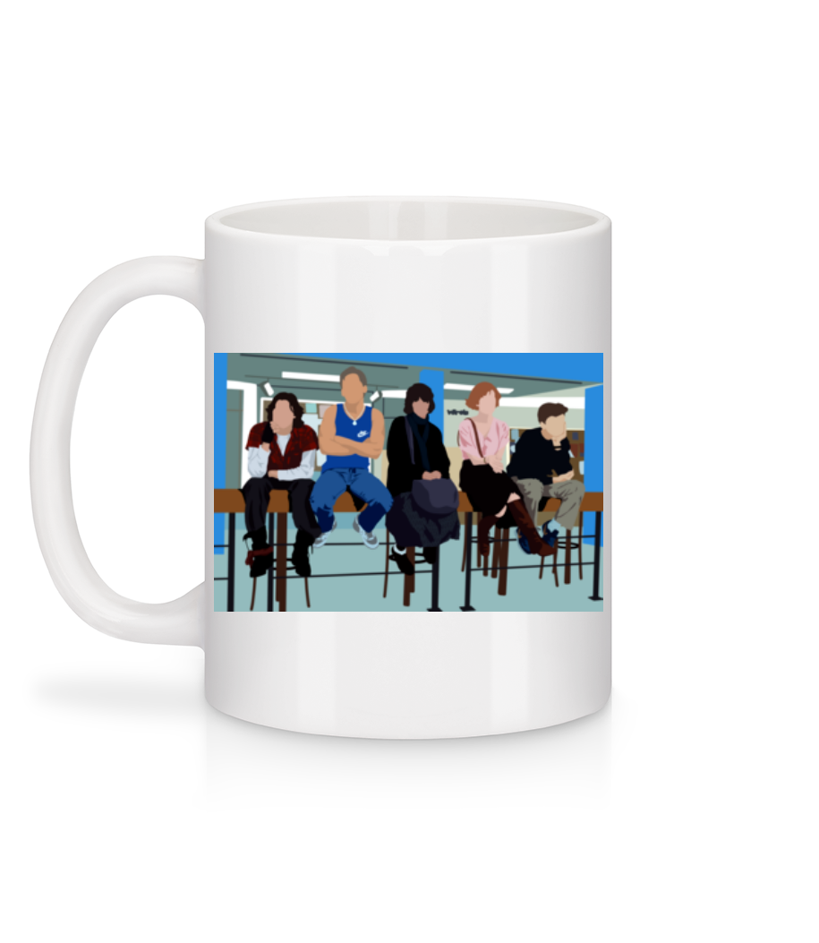 Aperçu: The Breakfast Club - Mug en céramique blanc - Blanc - Derrière