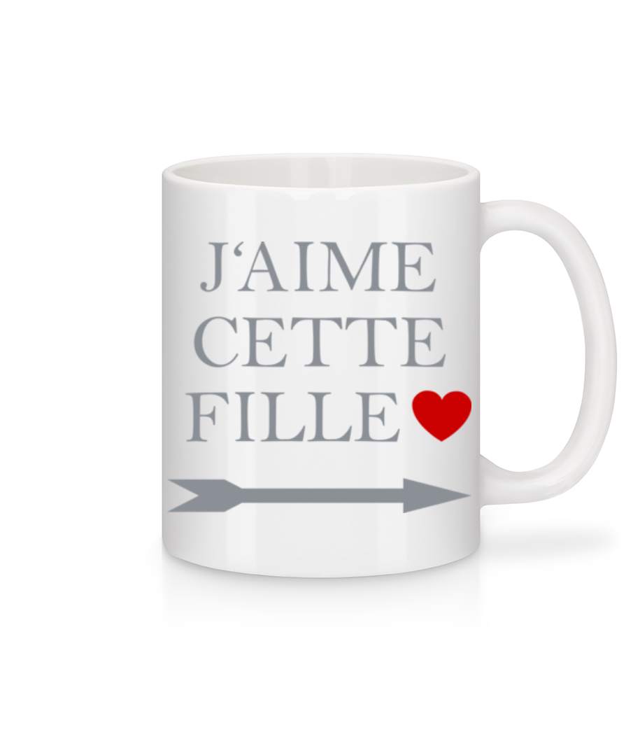 J'Aime Cette Fille · Mug en céramique blanc