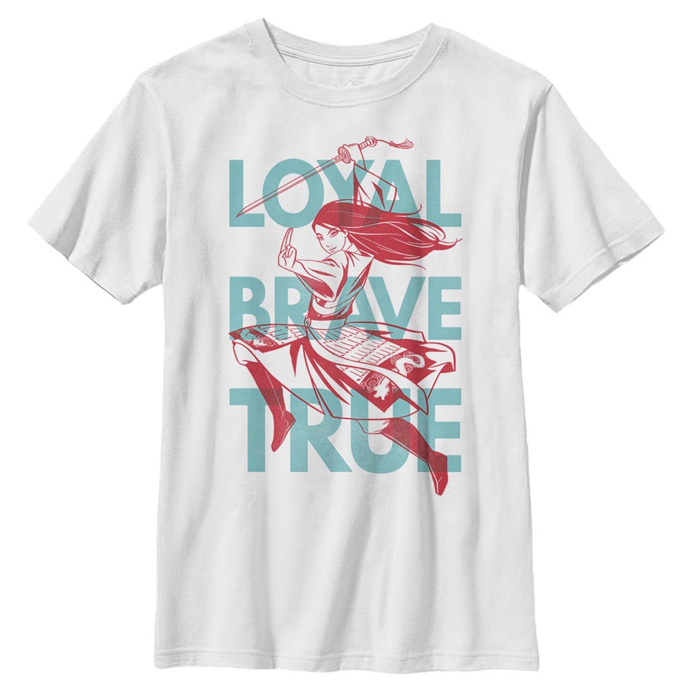 Disney - Mulan - Mulan Loyal Brave True - Enfant T-shirt