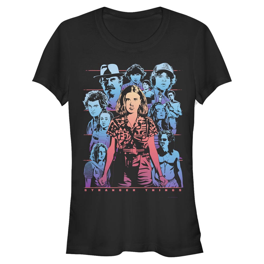 Netflix - Stranger Things - Photo de groupe Populous Gaze - Femme T-shirt