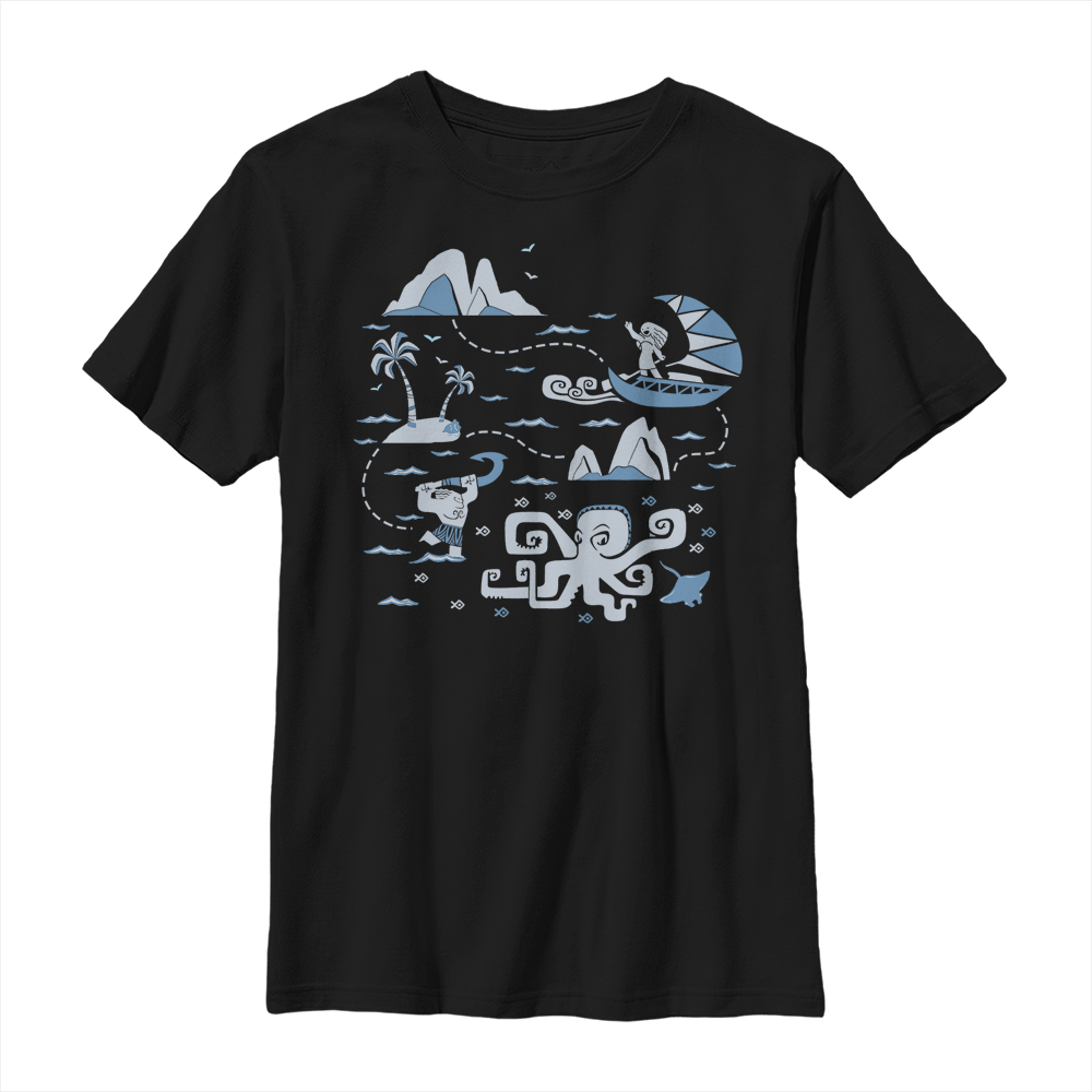 Disney - Vaiana : La Légende du bout du monde - Vaiana Voyage Collage - Enfant T-shirt