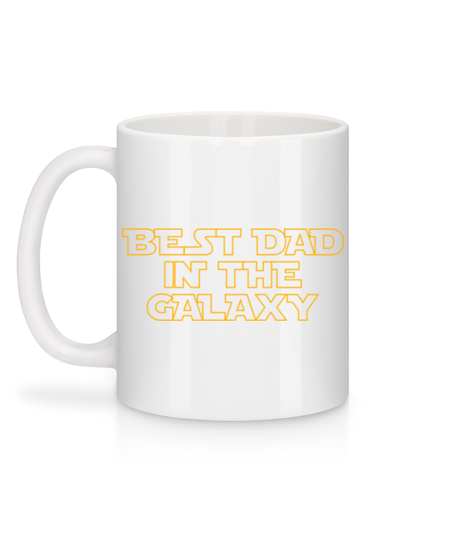 Aperçu: Best Dad In The Galaxy - Mug en céramique blanc - Blanc - Derrière