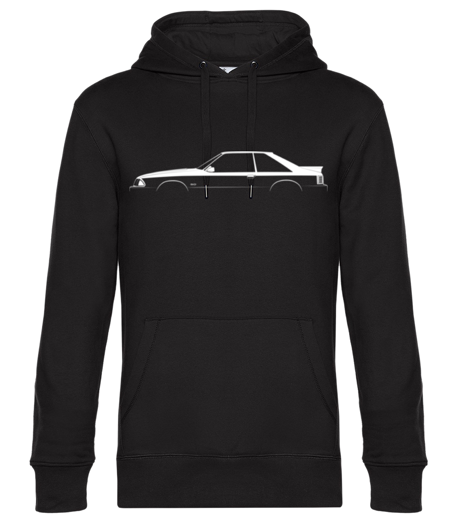 Aperçu: 'Ford Mustang GT (1989)' Silhouette - Sweat à capuche premium Unisexe - Noir - Devant