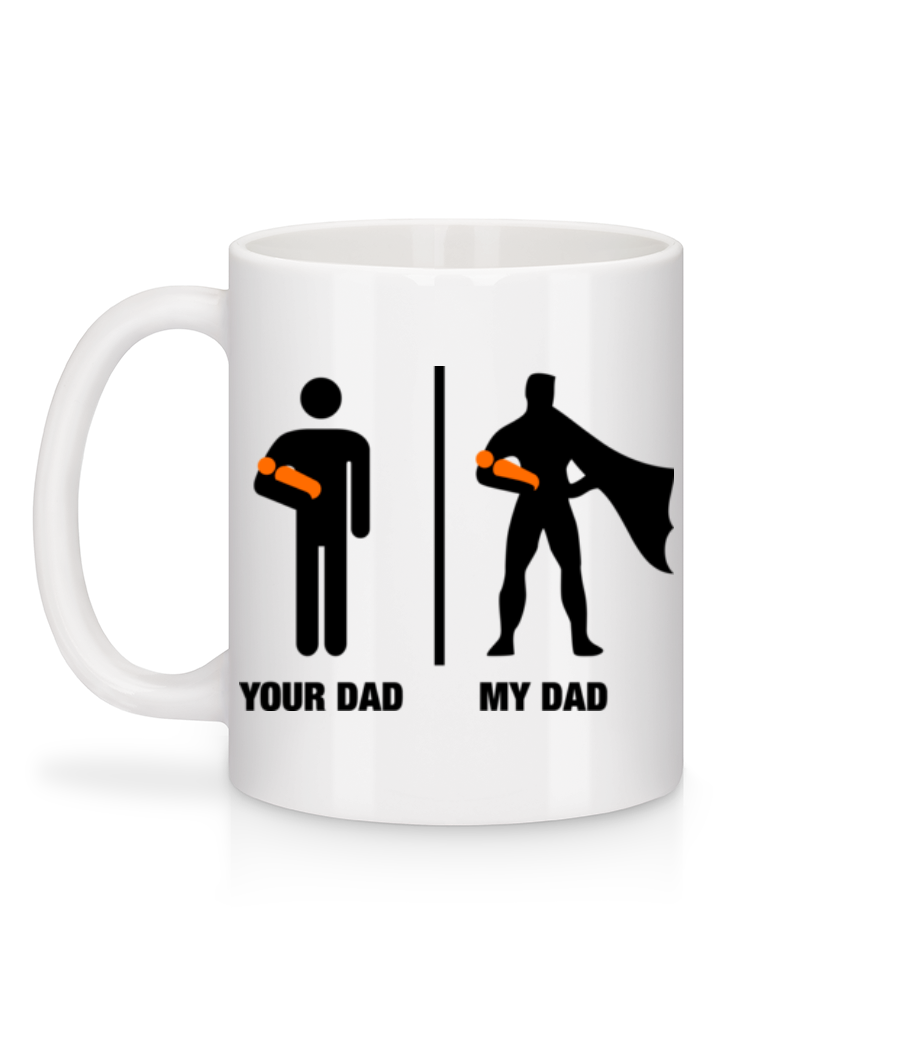 Your Dad, My Dad - Mug en céramique blanc - Blanc - Derrière