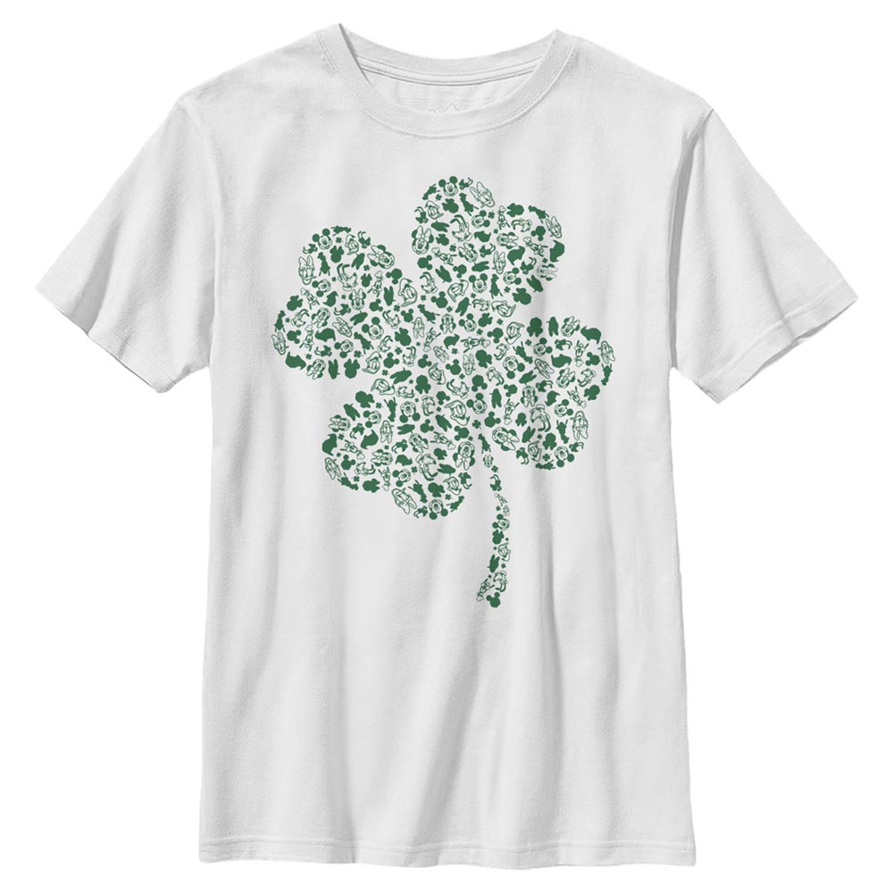 Náhľad: Disney Classics - Mickey Mouse - Skupina Shamrock Fill - Detské Tričko - Biela - Predné