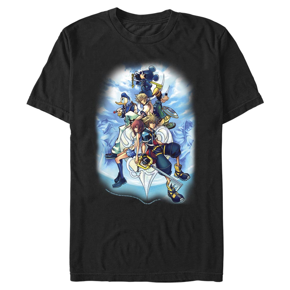 Disney Classics - Kingdom Hearts - Photo de groupe Sky Group - Homme T-shirt