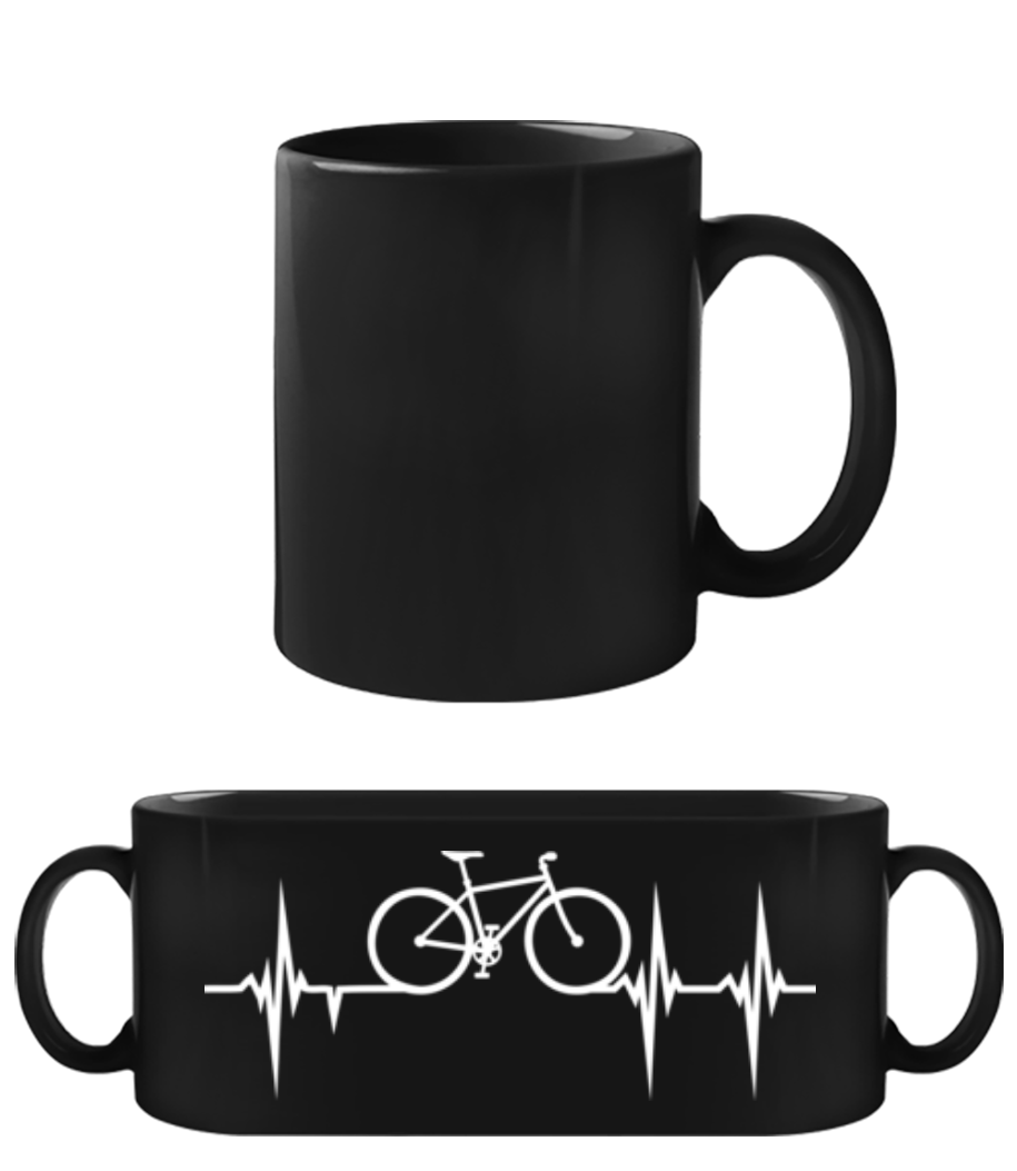 battement de coeur de vélo · Tasse Noire