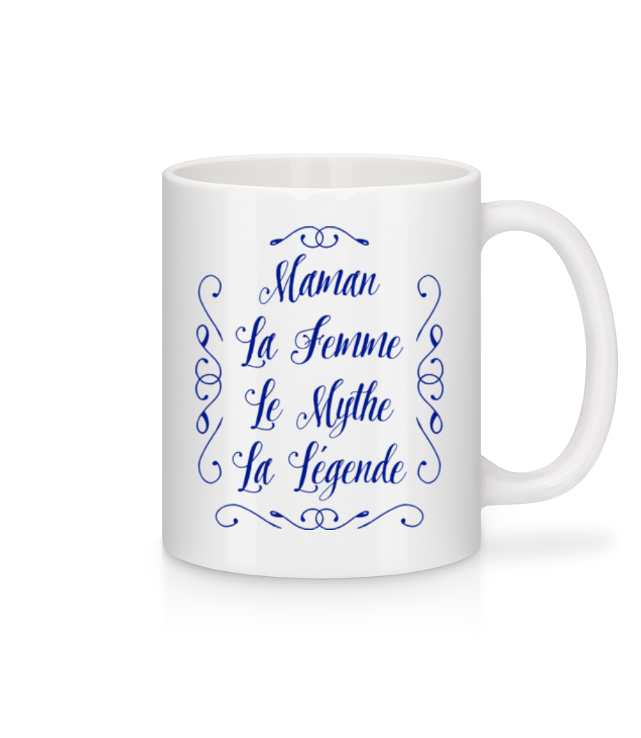 Maman - La Légende · Mug en céramique blanc