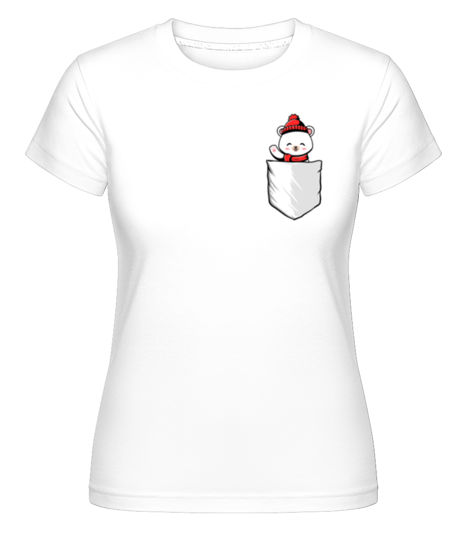 Poche poitrine ours polaire ·  T-shirt Shirtinator femme