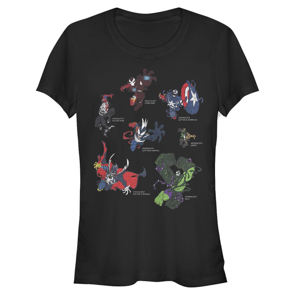 Marvel - Photo de groupe Venomized Heros - Femme T-shirt