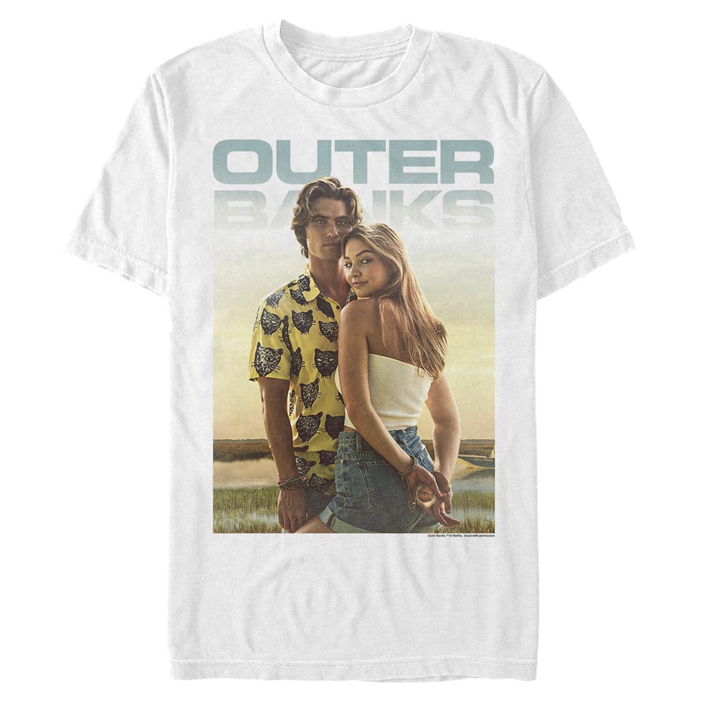 Netflix - Outer Banks - John B & Sarah Poster Couple - Homme T-shirt