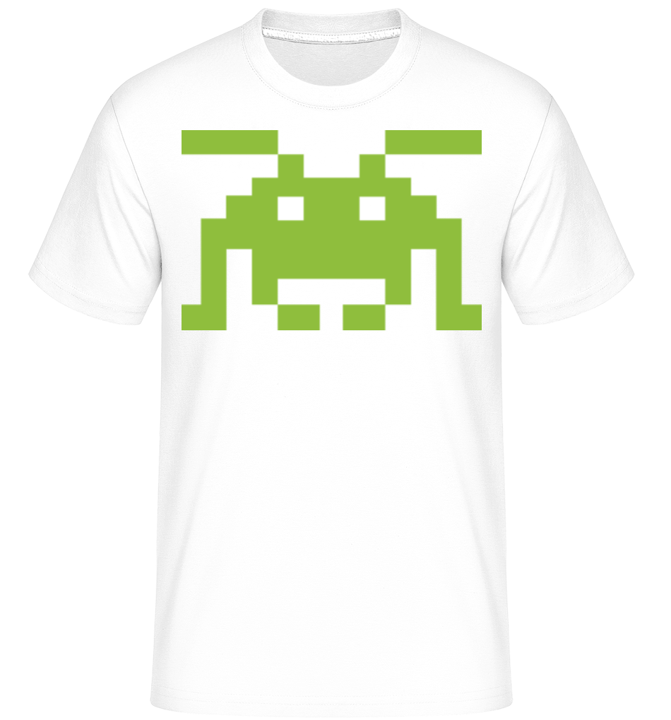 Monstre Pixel -  T-Shirt Shirtinator homme - Blanc - Devant