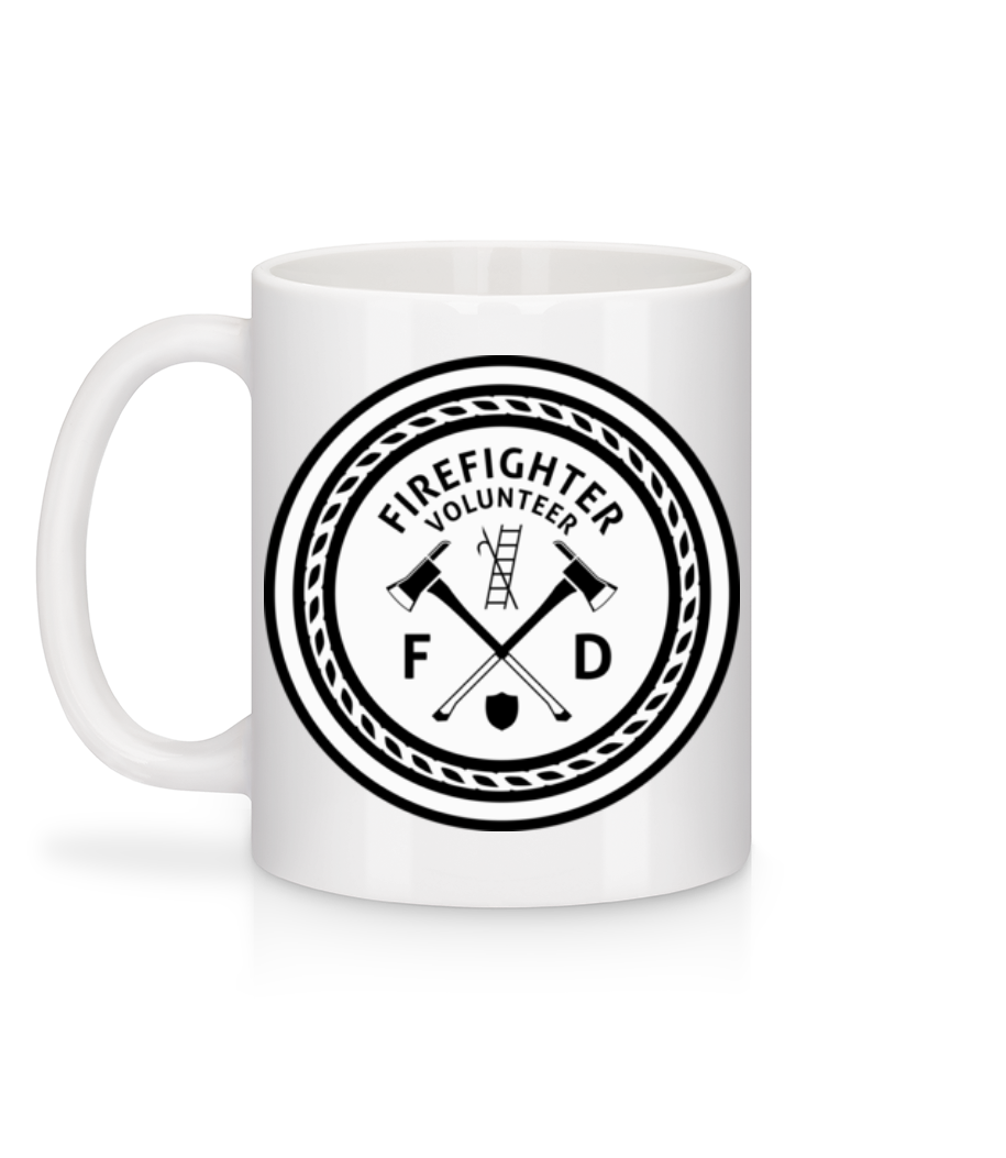 Aperçu: Firefighter - Mug en céramique blanc - Blanc - Derrière