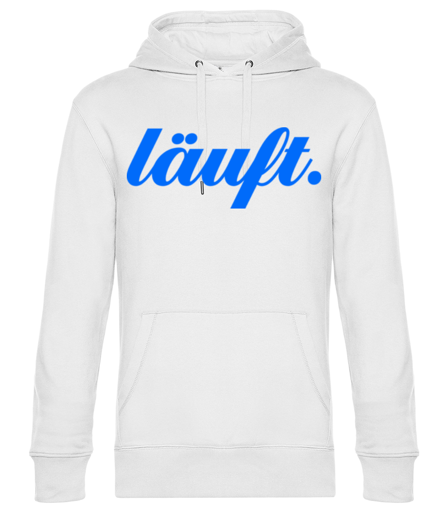 Läuft. - Unisex Premium Hoodie - Weiß - Vorne