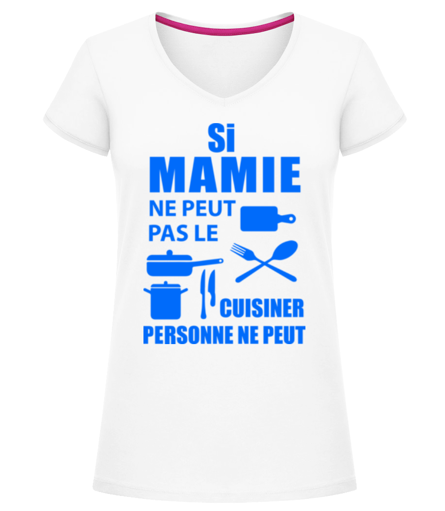 Mamie Sais Tout Cuisiner · T-shirt col en V Femme
