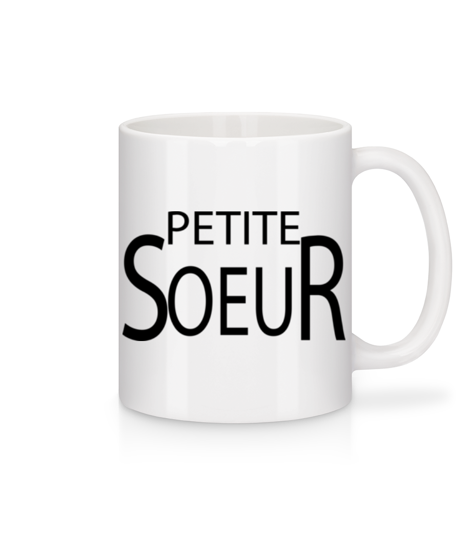 Petite  Sœur · Mug en céramique blanc