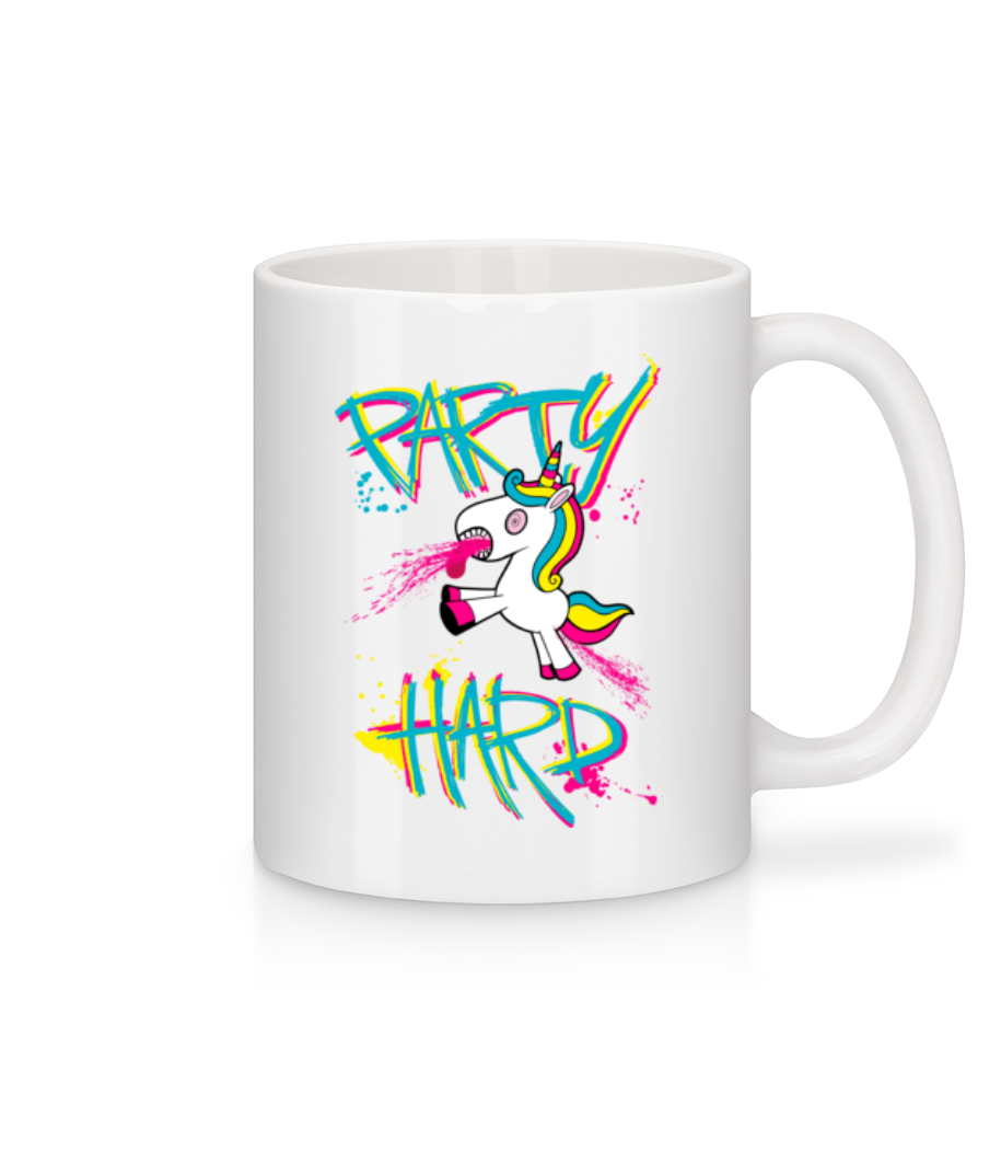 Party Hard Licorne · Mug en céramique blanc