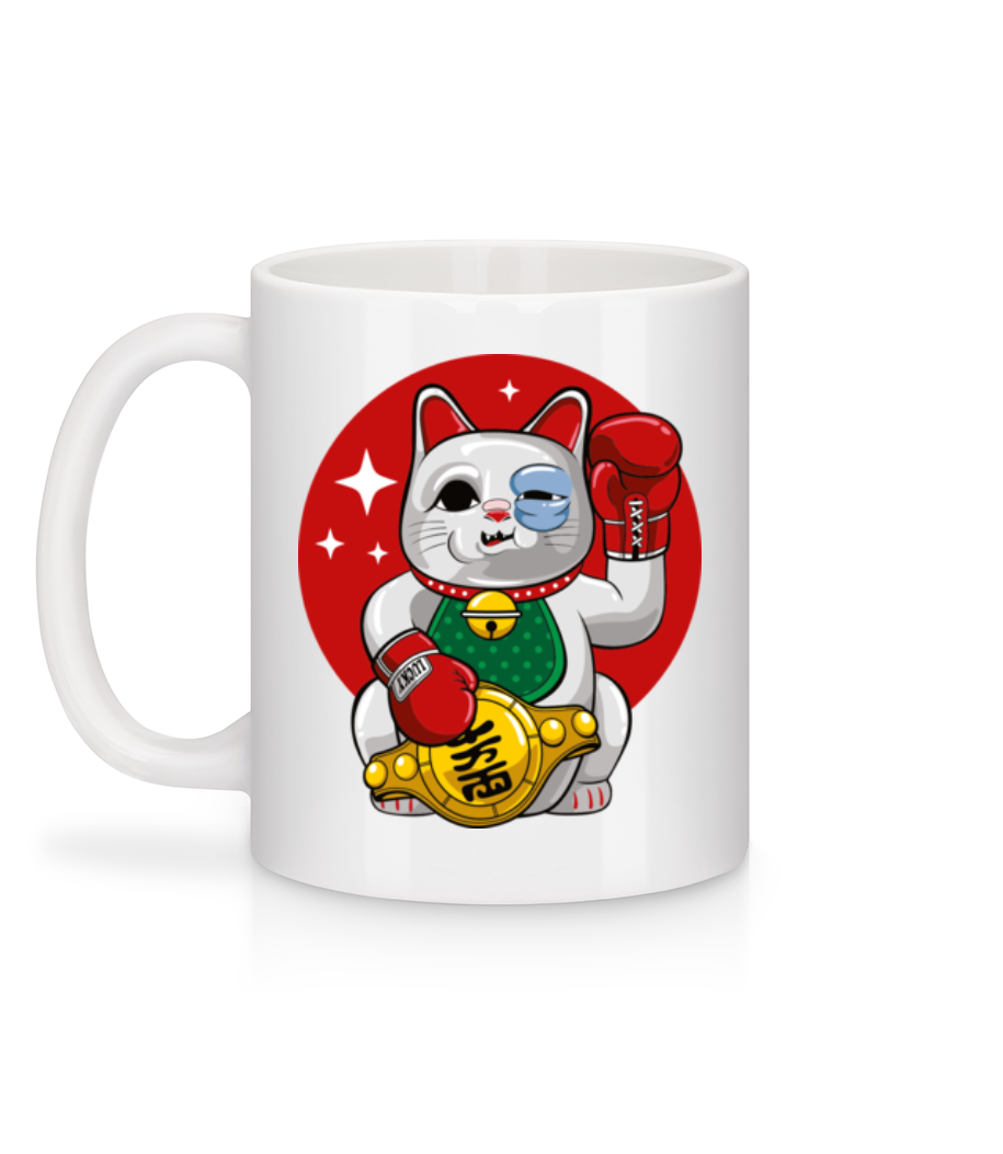 Unlucky Cat - Tasse - Weiß - Hinten