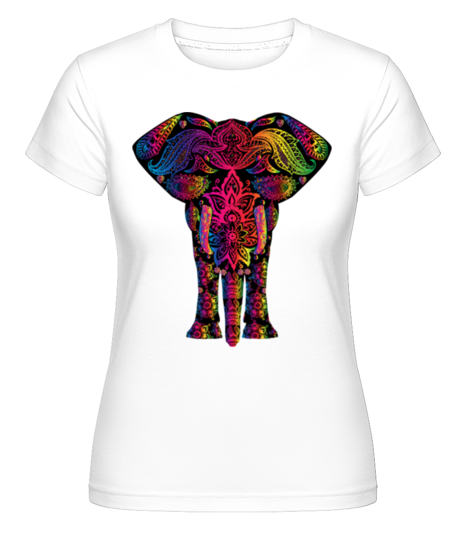 Éléphant Coloré ·  T-shirt Shirtinator femme
