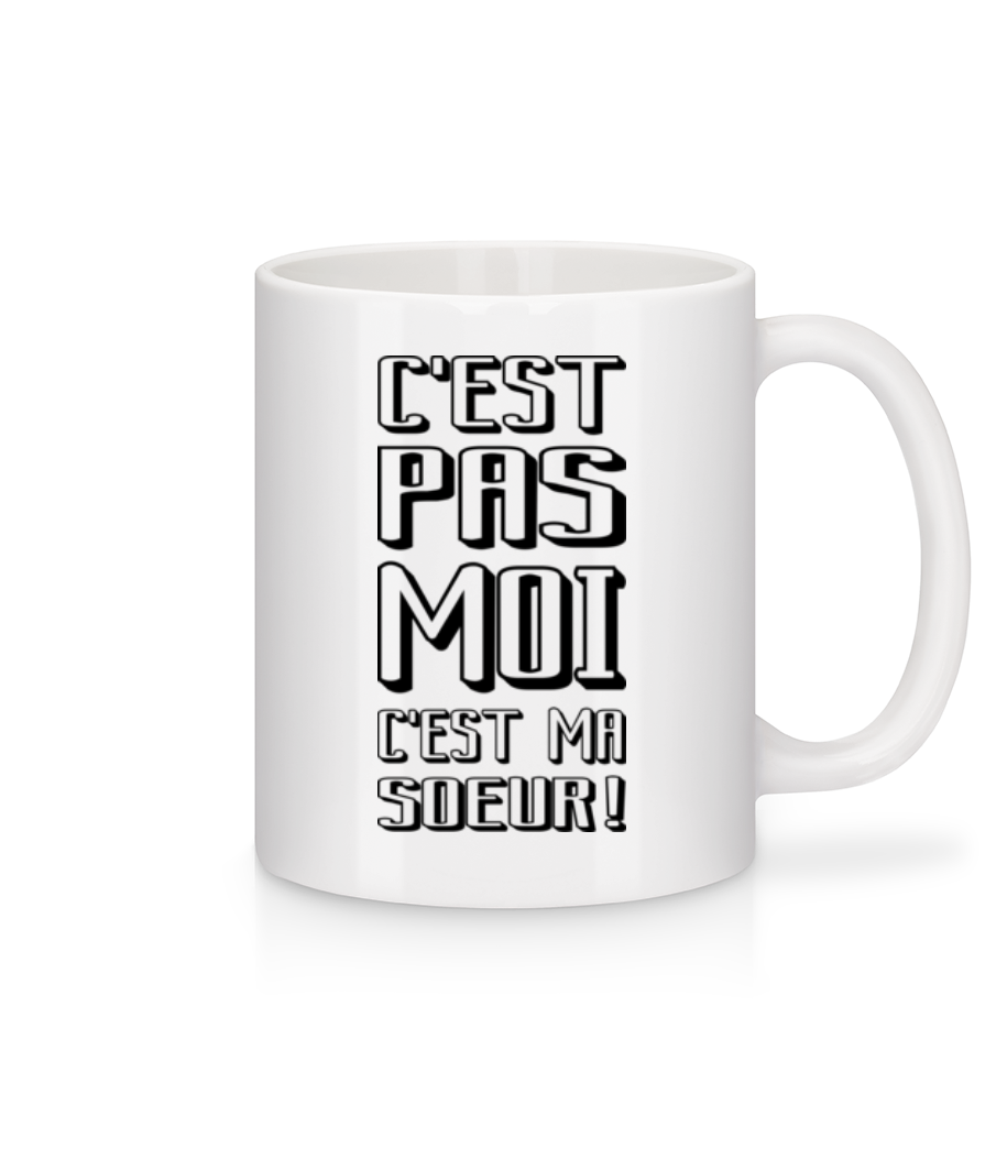 C'Est Ma Sœur · Mug en céramique blanc
