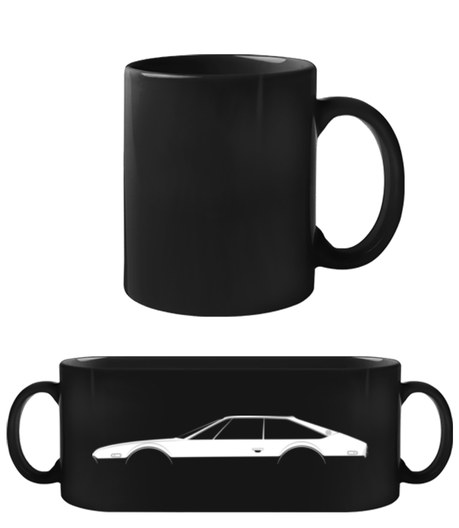 Aperçu: 'Lamborghini Jarama' Silhouette - Tasse Noire - Noir - Devant
