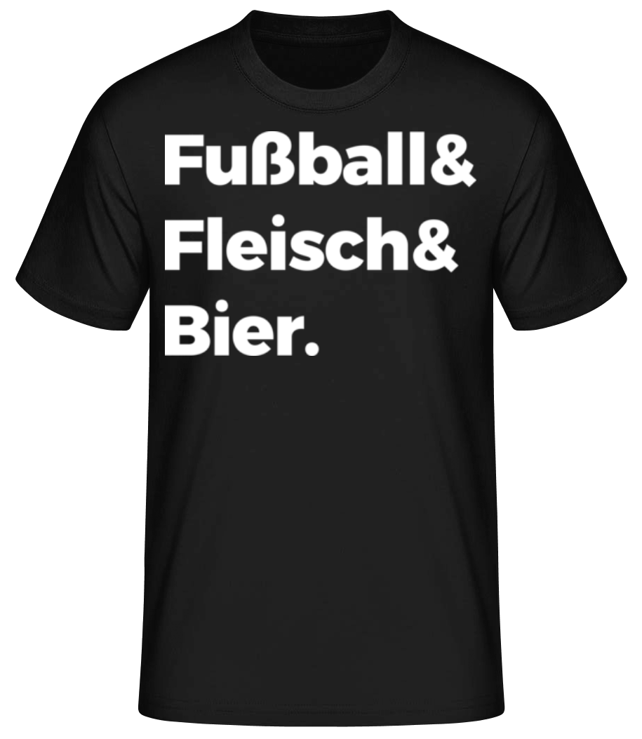 Fußball Fleisch Bier · Männer Basic T-Shirt