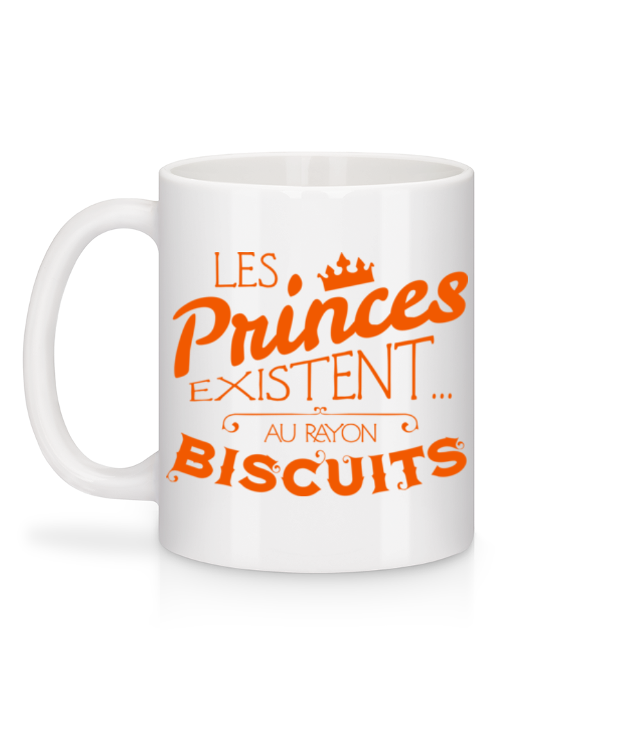 Aperçu: Les Princes Existent - Mug en céramique blanc - Blanc - Derrière