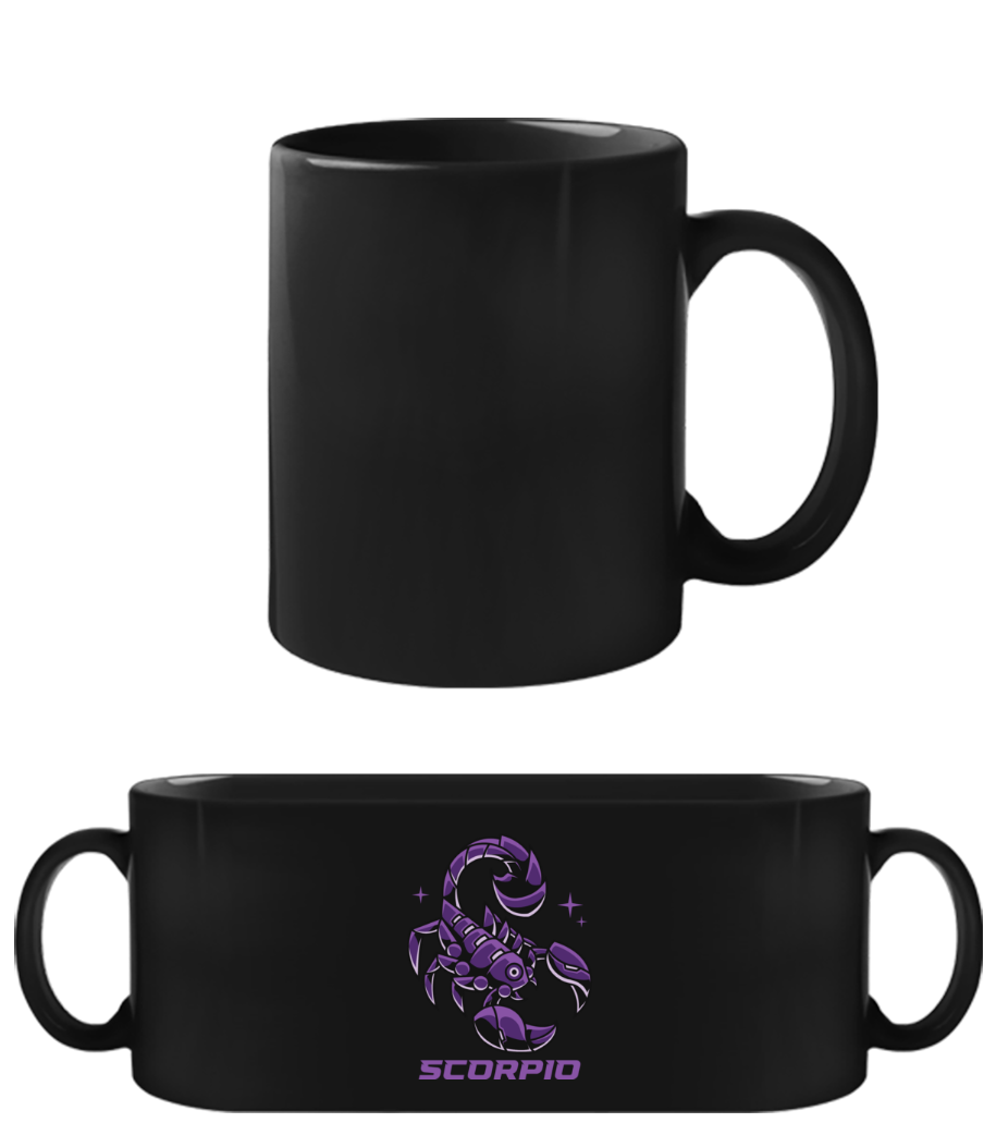 Mecha Robotic Zodiac Sign Scorpio · Schwarze Tasse
