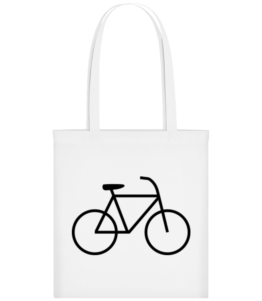 Aperçu: Vélo - Tote Bag - Blanc - Devant