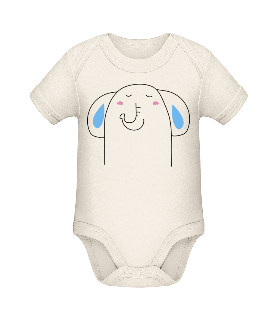 Éléphant Mignon · Body manches courtes bio