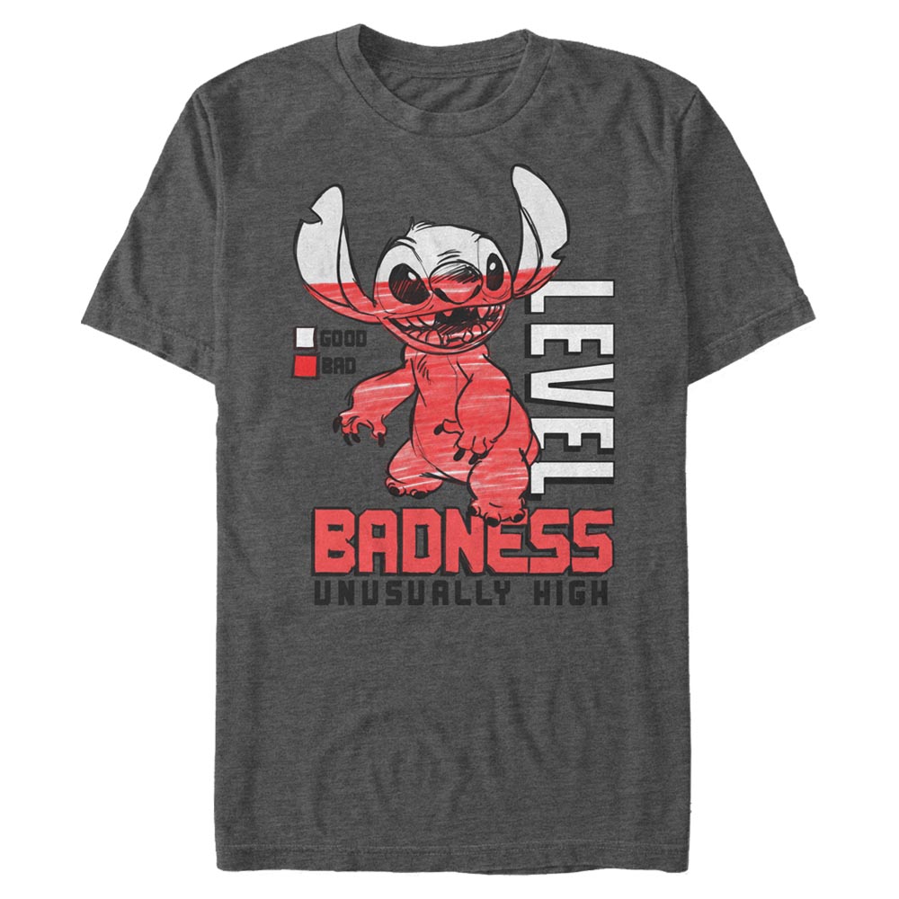 Disney Classics - Lilo & Stitch - Stitch Badness Level - Homme T-shirt