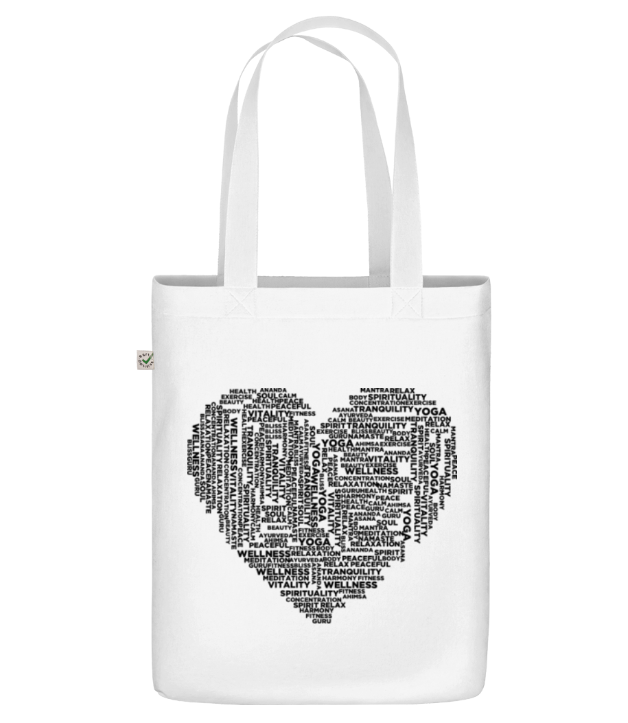 Yoga Cœur · Sac en toile bio