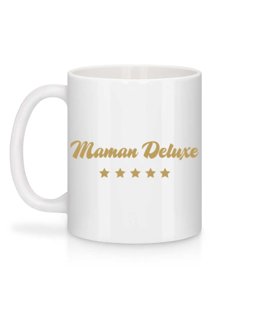 Aperçu: Maman Deluxe - Mug en céramique blanc - Blanc - Derrière
