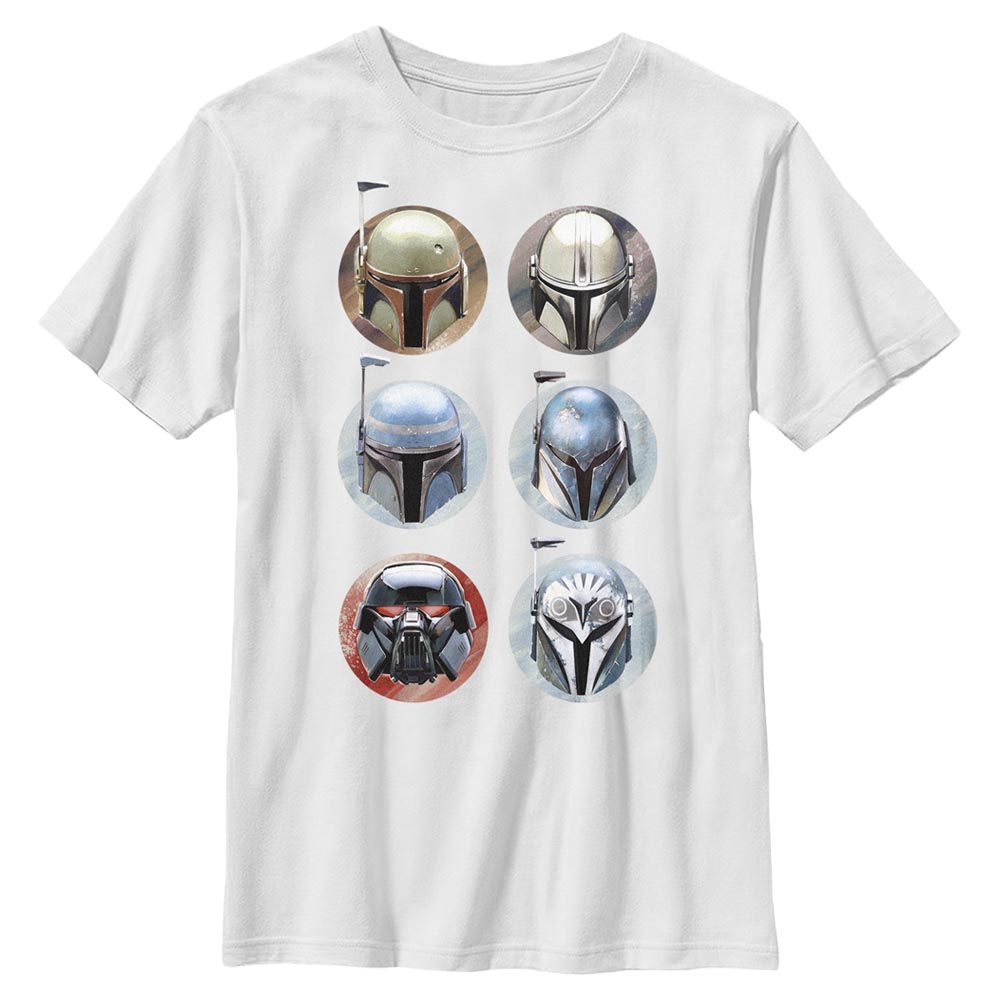Star Wars - The Mandalorian - Chasseur de primes Helmets - Enfant T-shirt