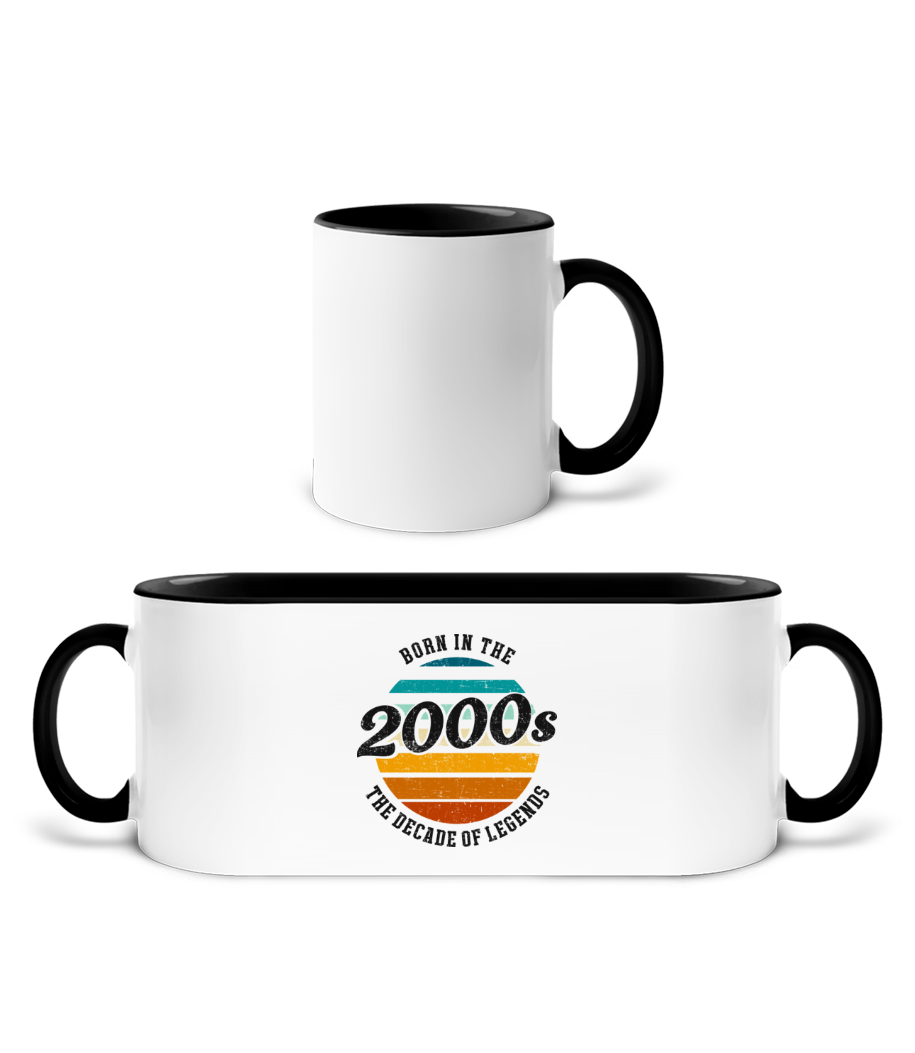 2000 The Decade Of Legends · Mug bicolore en céramique - intérieur de couleur
