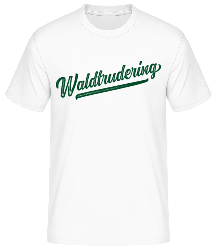 Waldtrudering Swoosh - Männer Basic T-Shirt - Weiß - Vorne
