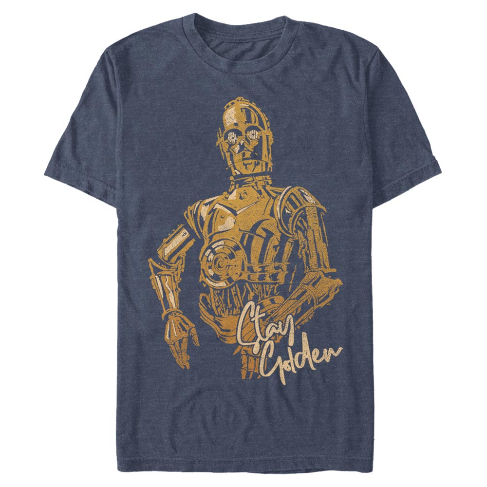 Star Wars - The Mandalorian - L'Enfant C3PO Stay Golden - Homme T-shirt