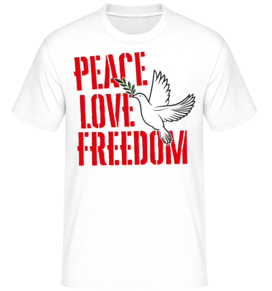 Peace, Love, Freedom ·  T-Shirt Shirtinator homme