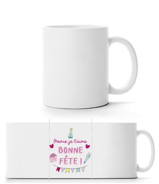 Mamie Je T'aime Bonne Fête · Mug panorama