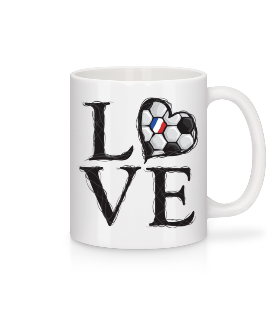 Football Amour France · Mug en céramique blanc