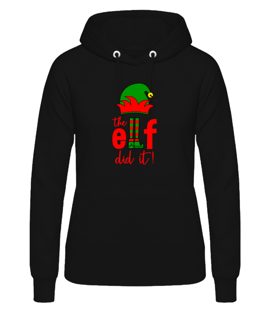The Elf Did It · Sweat à capuche basique pour femme