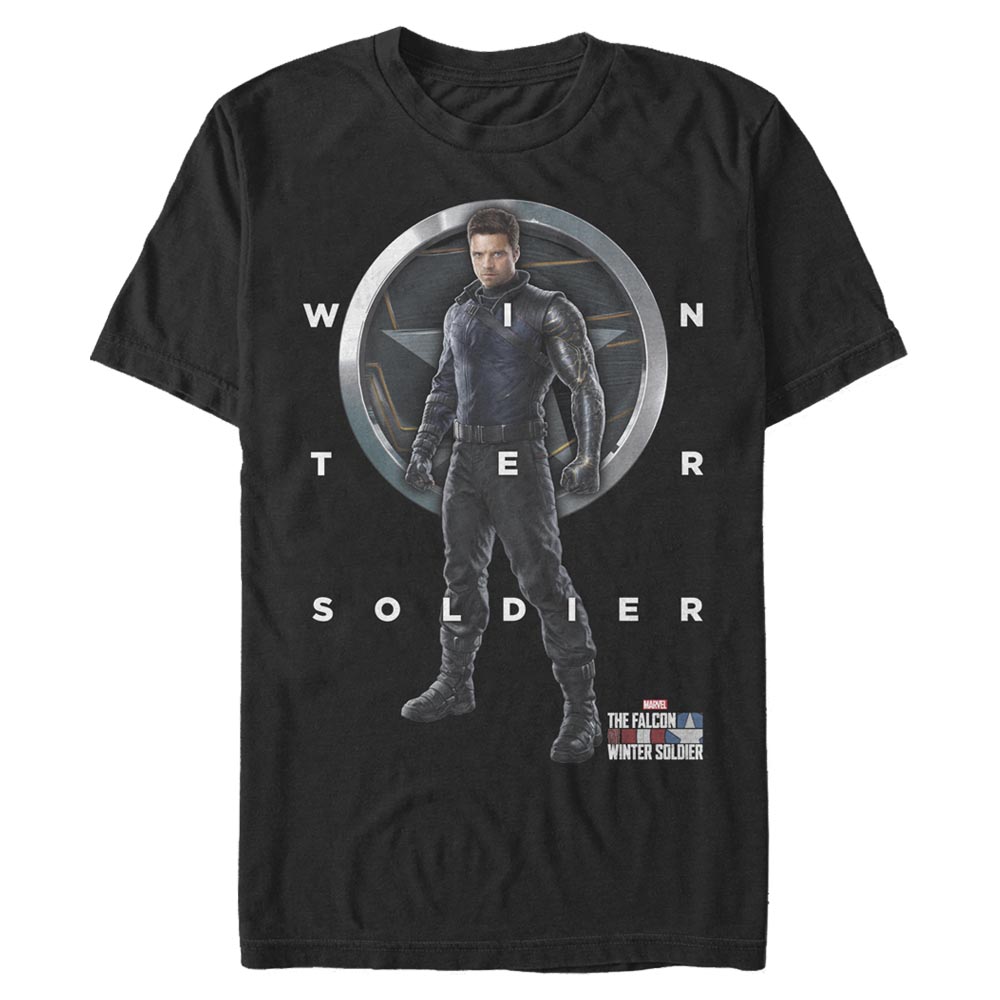 Marvel - Falcon et le soldat de l'hiver - Bucky Winter Soldier Grid Text - Homme T-shirt